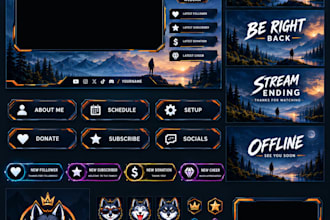 convert ai generated twitch kick stream overlay to animated stream ready graphic