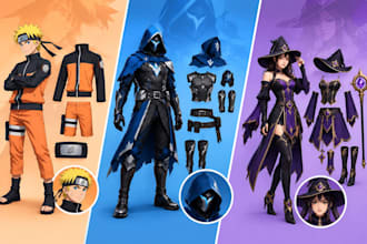 create custom anime and video game cosplay costumes