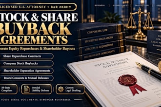 prepare corporate share repurchase contracts