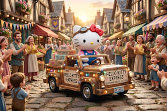 design a cute cartoon character
