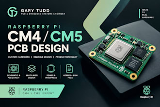 design raspberry pi cm4 cm5 carrier board and custom pcb