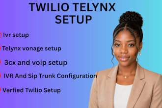 setup twilio telynx sip trunk voip did number ring central freepbx 3cx p1 bot