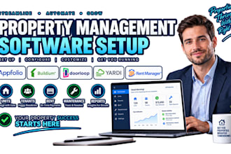 setup buildium appfolio doorloop yardi property management software