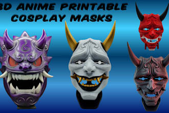 design 3d mask 3d helmets and cosplay props that are wearable