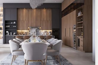 rendering kitchen, bathroom, and interior design