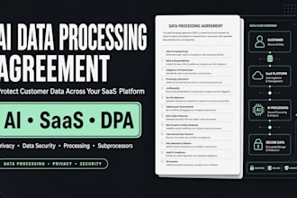 draft an ai data processing agreement dpa for your saas platform