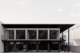 design shipping container shop cafe office kiosk 3d architectural design