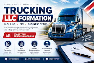 form your trucking llc and assist with ein setup