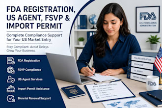 do fda registration, fsvp, US agent and import permit