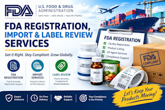 handle fda registration fda compliance and US fda consulting