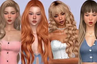 create custom sims for sims 4 unique sims, and design cc mods, the sims