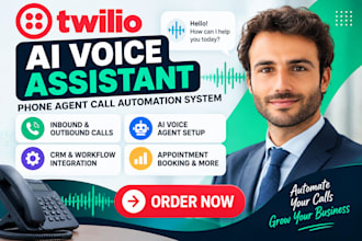 build twilio ai voice assistant phone agent call automation system