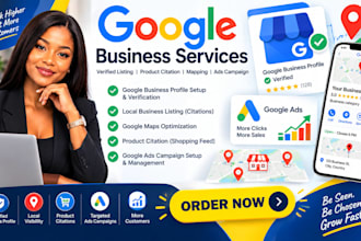 verified google my business listing product citiation mapping ads campaign