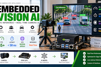build embedded vision, camera ai, GPU inference  real time edge computing system