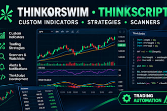 develop thinkorswim thinkscript tradingview custom indicator strategy bot