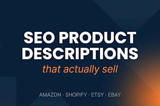 write shopify product descriptions optimized for google