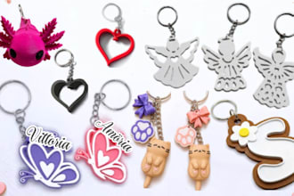 custom 3d hype chain necklace keychain pendant jewelry 3mf stl for 3d printing