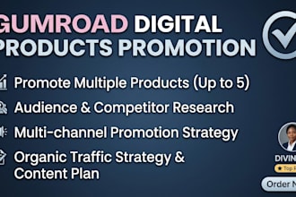 provide gumroad promotion gumroad SEO for digital products