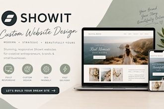 design, redesign, and customize your showit website
