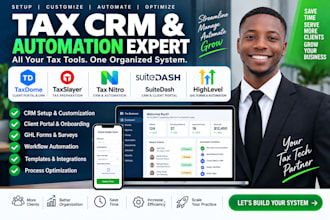 setup taxdome taxslayer tax nitro suitedash CRM portal ghl forms automation