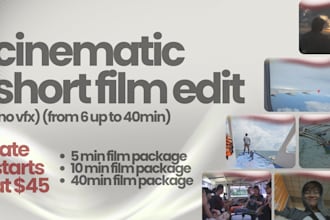 cinematically edit your short film with amazing storytelling