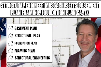 structural engineer massachusetts basement plan framing, foundation plan ca, tx