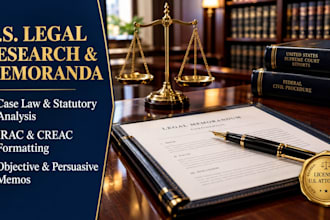 analyze US statutes and case law for a legal memo
