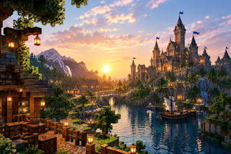 create a custom minecraft map, world, terrain, and build