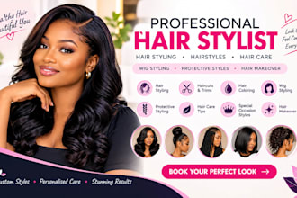 be your professional hair stylist for styling, braids and cuts