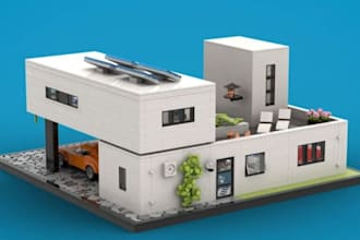design custom lego moc, lego set, 3d lego model, lego technic with instructions