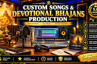 compose custom songs, devotional bhajans and professional music tracks