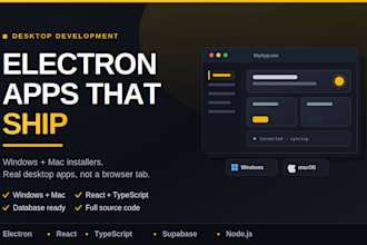build a cross platform electron app for windows and mac