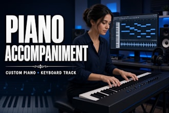 record professional piano accompaniment or custom keyboard tracks