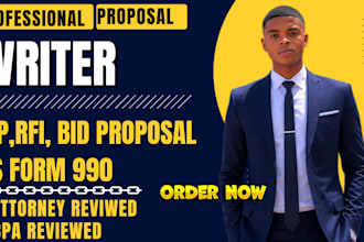 draft compliant rfp rfi government contract and 501c3 proposals