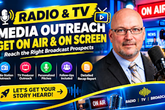 secure radio interview and tv producer outreach for brands and personal brand pr