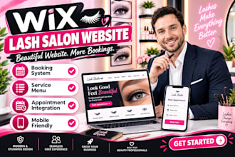 do wix lash salon website booking system service menu appointment integration