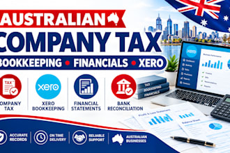 do australian company tax, bookkeeping, financial statements and xero support