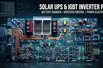 design solar usp pcb, igbt inverter pcb, battery charger and inverter control