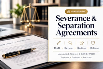 review your severance and separation agreement