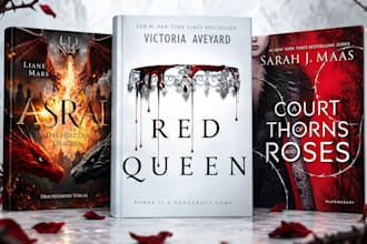 design a premium dark romance or gothic romance book cover
