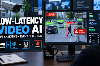 build low latency video ai, live camera analytics, event detection and real time