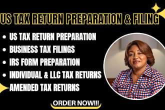 prepare and file US tax returns for individuals and businesses
