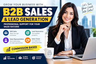 be your b2b sales representative and lead generator