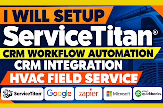 setup servicetitan CRM workflow automation CRM integration hvac field service