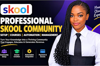setup skool community skool course community management and automation