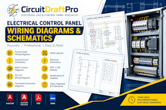 create electrical control panel wiring diagrams and schematics