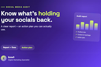 audit your social media and give you an action plan