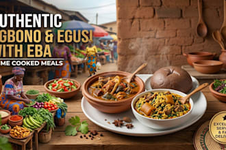 cook and teach eba and egusi