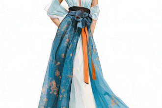 draw a fashion illustration