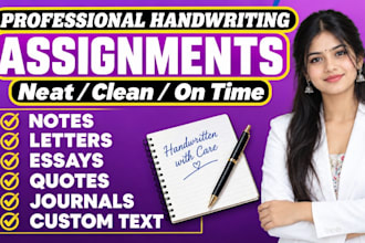 be hand writer for your assignment job